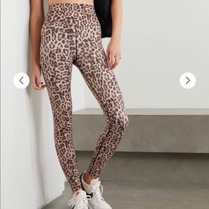 Beach Riot Sport Piper Leopard Animal Print Leggings S NWOT